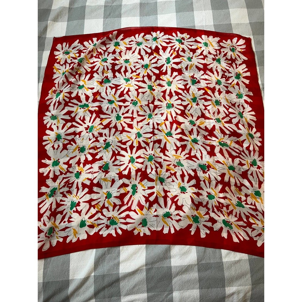 Red Flower Scarf